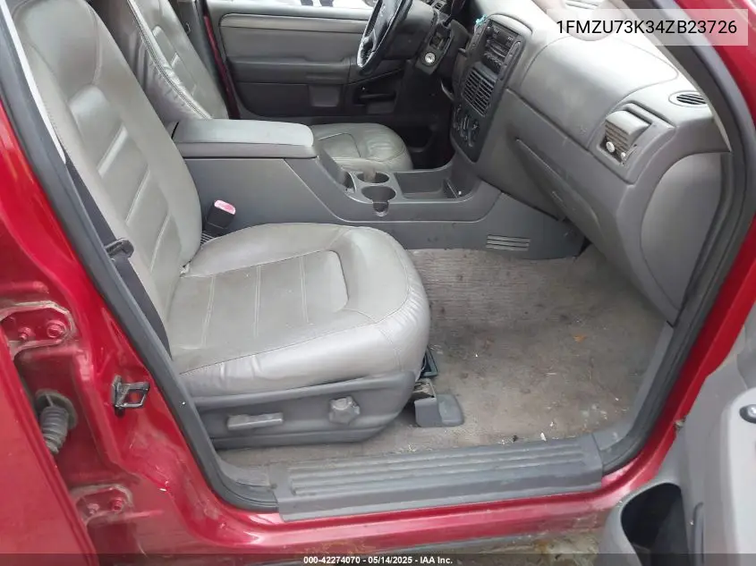 2004 Ford Explorer Nbx/Xlt VIN: 1FMZU73K34ZB23726 Lot: 42274070