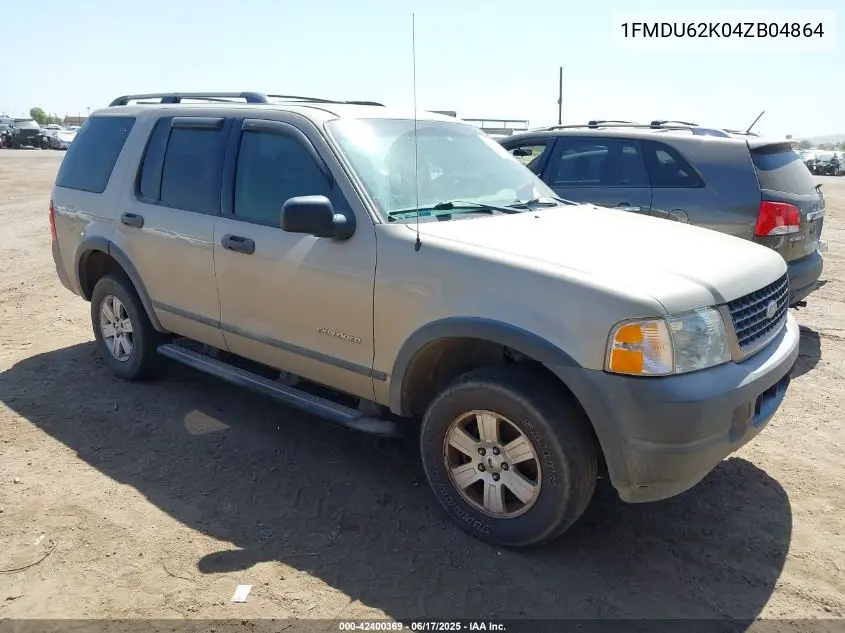 2004 Ford Explorer Xls VIN: 1FMDU62K04ZB04864 Lot: 42400369
