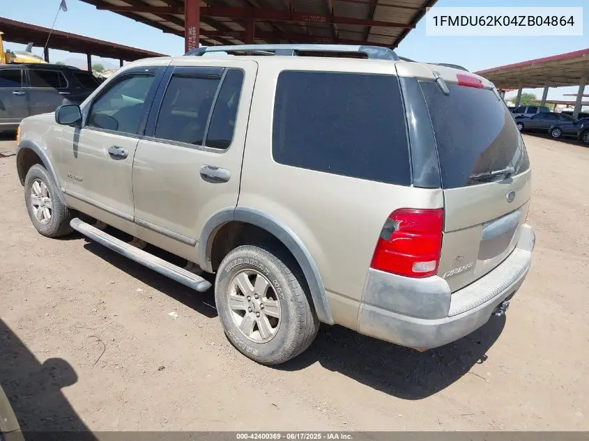 2004 Ford Explorer Xls VIN: 1FMDU62K04ZB04864 Lot: 42400369