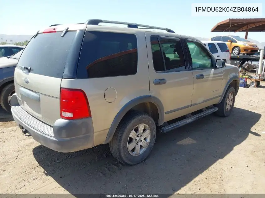 2004 Ford Explorer Xls VIN: 1FMDU62K04ZB04864 Lot: 42400369