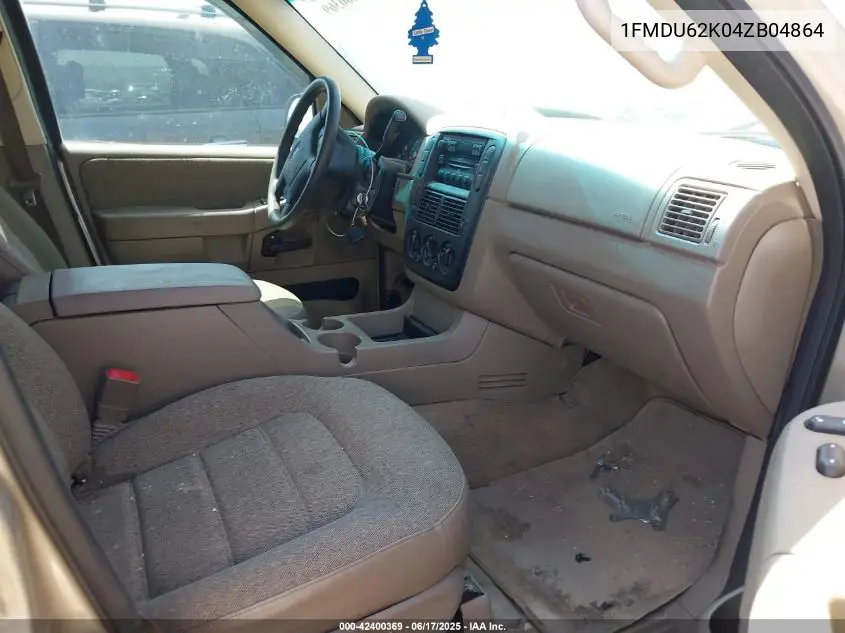 2004 Ford Explorer Xls VIN: 1FMDU62K04ZB04864 Lot: 42400369