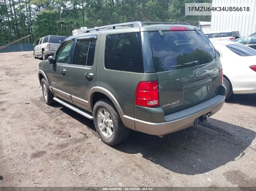 2004 Ford Explorer Eddie Bauer VIN: 1FMZU64K34UB56618 Lot: 42446192