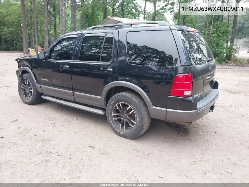 2004 Ford Explorer Xlt VIN: 1FMZU63WX4UB09011 Lot: 42502651