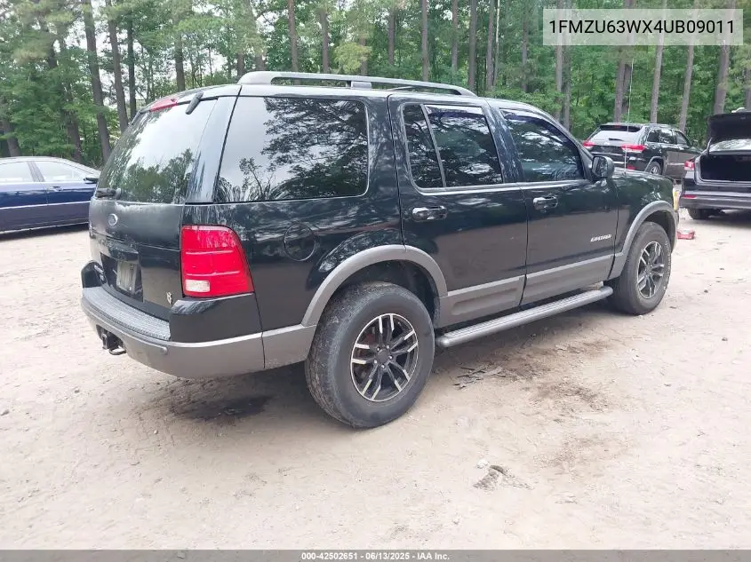 2004 Ford Explorer Xlt VIN: 1FMZU63WX4UB09011 Lot: 42502651