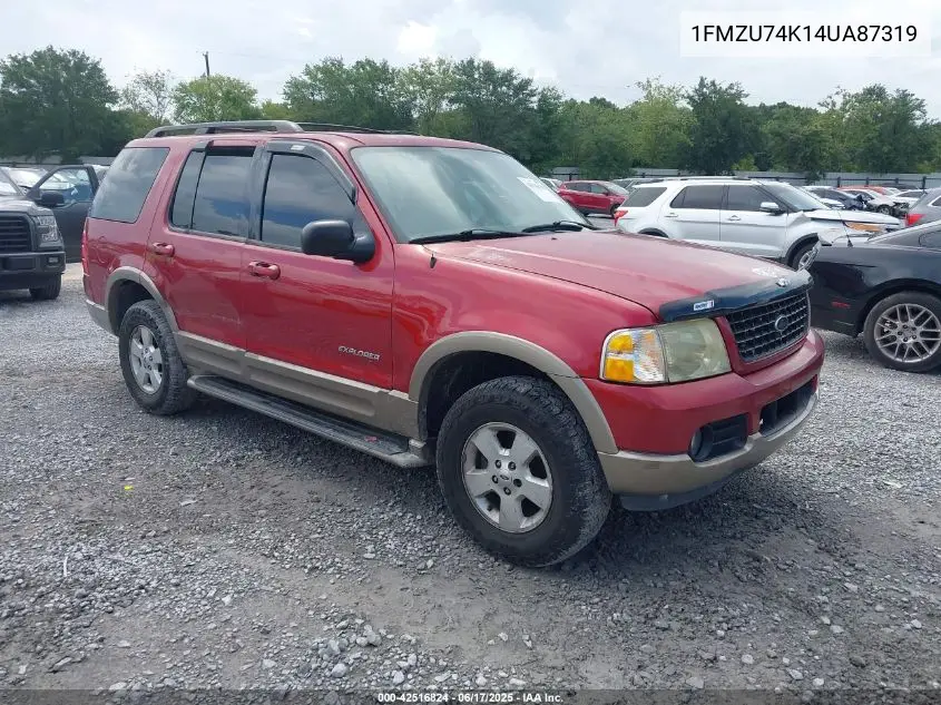 2004 Ford Explorer Eddie Bauer VIN: 1FMZU74K14UA87319 Lot: 42516824