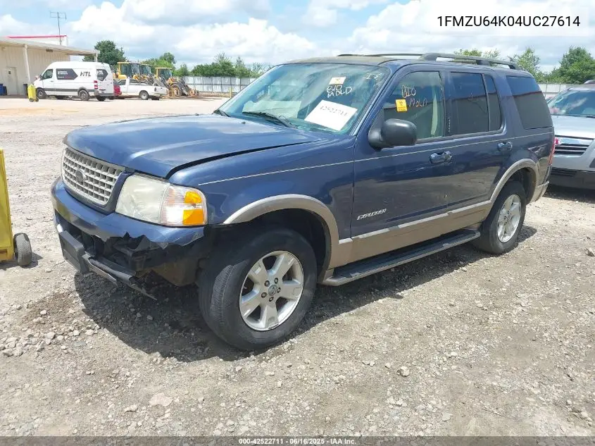 2004 Ford Explorer Eddie Bauer VIN: 1FMZU64K04UC27614 Lot: 42522711
