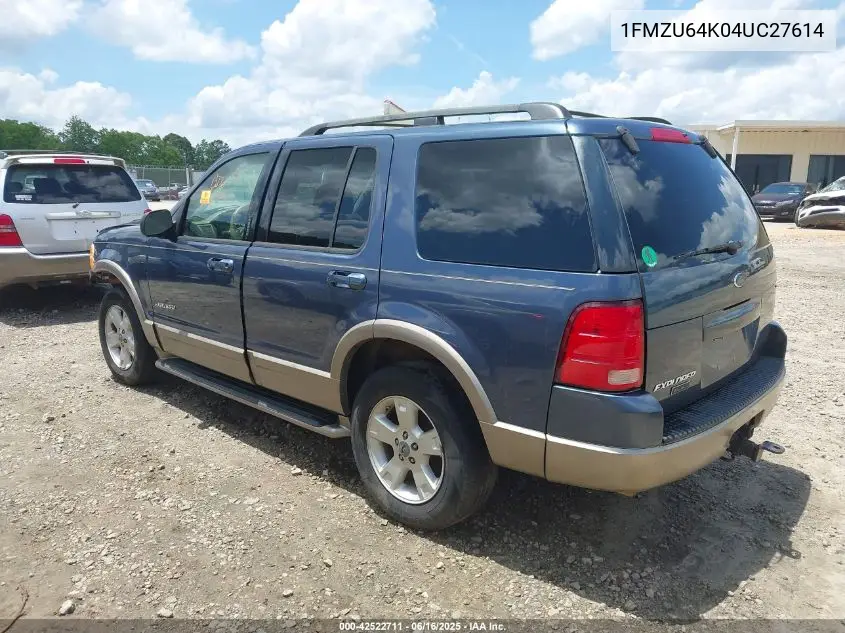 2004 Ford Explorer Eddie Bauer VIN: 1FMZU64K04UC27614 Lot: 42522711