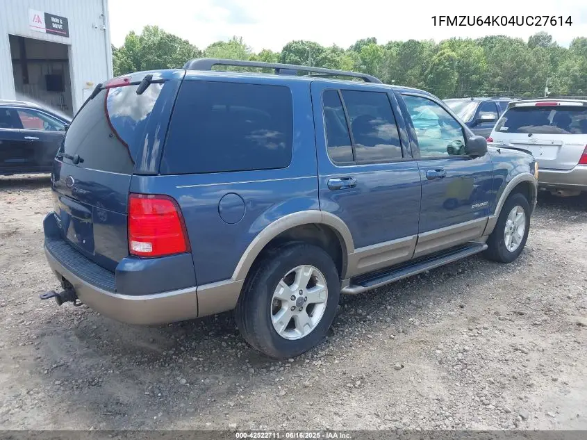 2004 Ford Explorer Eddie Bauer VIN: 1FMZU64K04UC27614 Lot: 42522711