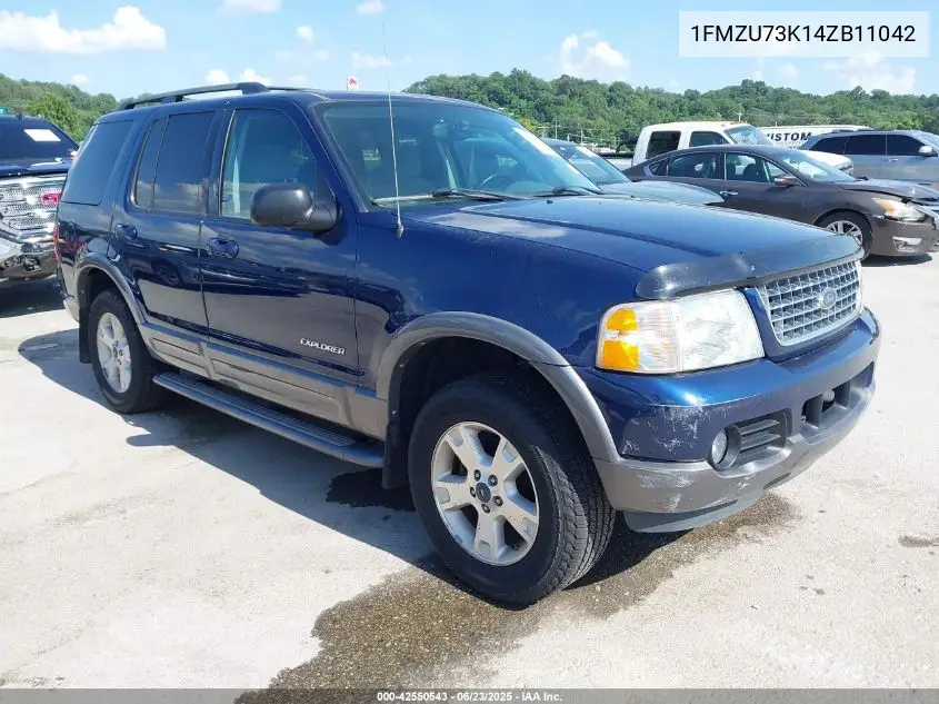 2004 Ford Explorer Nbx/Xlt VIN: 1FMZU73K14ZB11042 Lot: 42550543