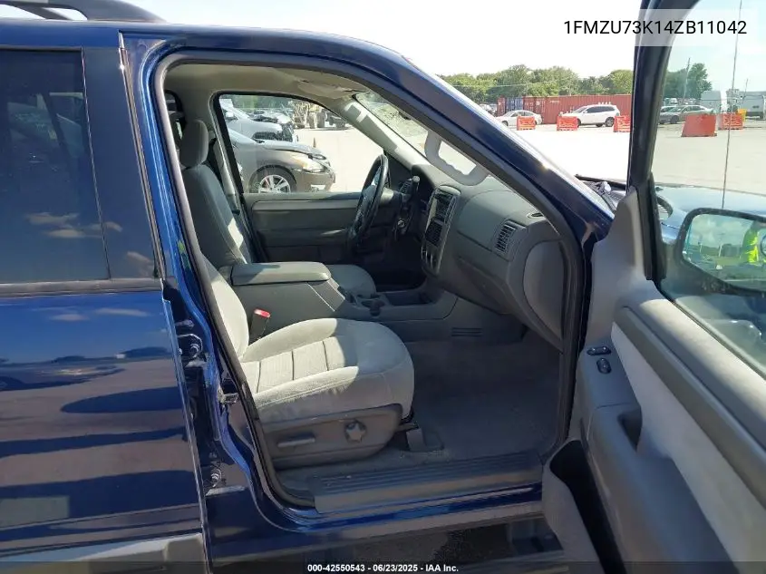 2004 Ford Explorer Nbx/Xlt VIN: 1FMZU73K14ZB11042 Lot: 42550543
