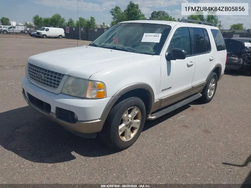 2004 Ford Explorer Eddie Bauer VIN: 1FMZU84K84ZB05856 Lot: 42557804