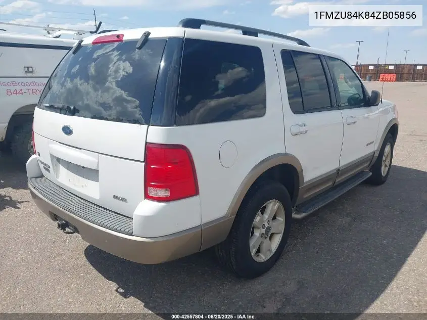 2004 Ford Explorer Eddie Bauer VIN: 1FMZU84K84ZB05856 Lot: 42557804