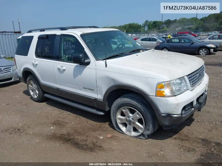 2004 Ford Explorer Nbx/Xlt VIN: 1FMZU73K04UA87586 Lot: 42576434