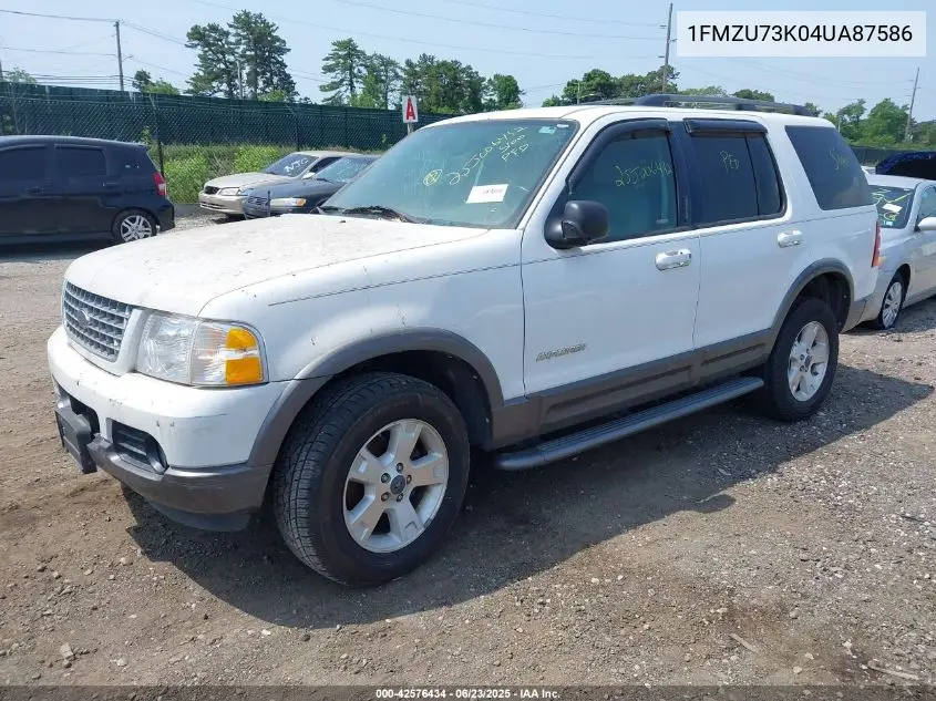 2004 Ford Explorer Nbx/Xlt VIN: 1FMZU73K04UA87586 Lot: 42576434