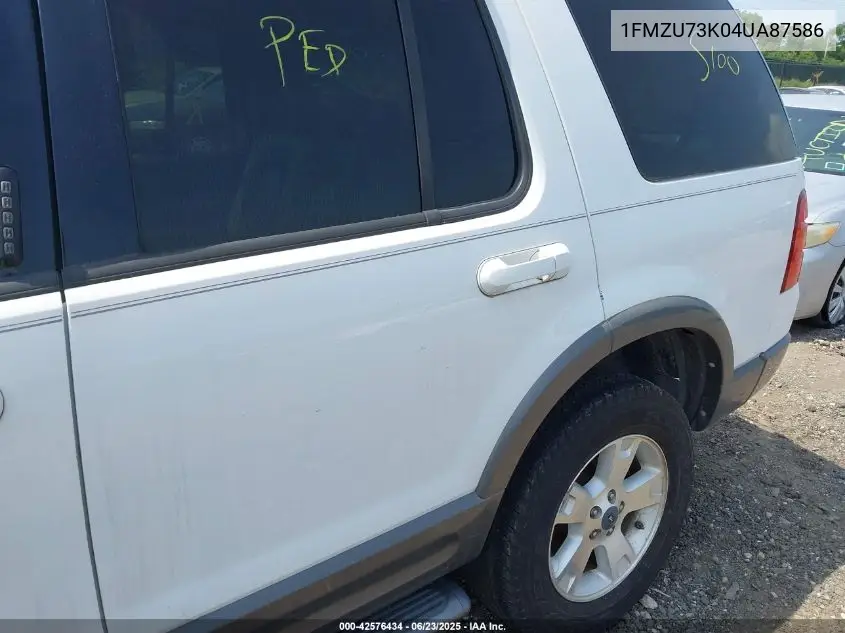 2004 Ford Explorer Nbx/Xlt VIN: 1FMZU73K04UA87586 Lot: 42576434