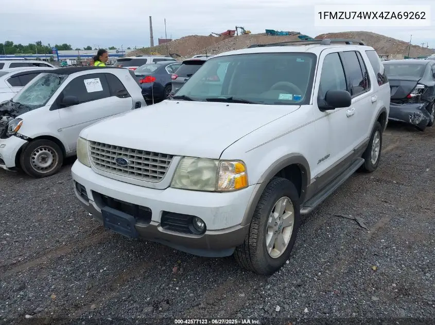 2004 Ford Explorer Eddie Bauer VIN: 1FMZU74WX4ZA69262 Lot: 42577123