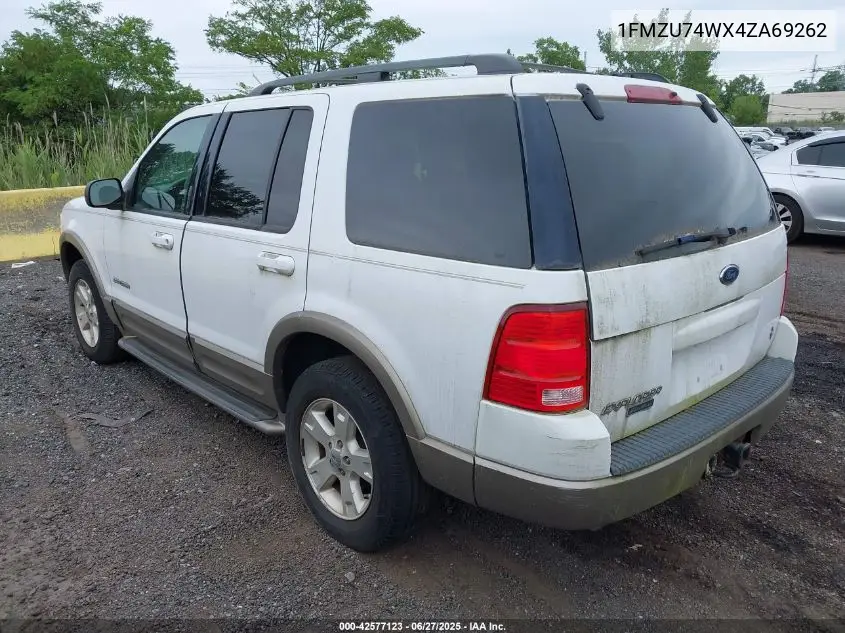 2004 Ford Explorer Eddie Bauer VIN: 1FMZU74WX4ZA69262 Lot: 42577123
