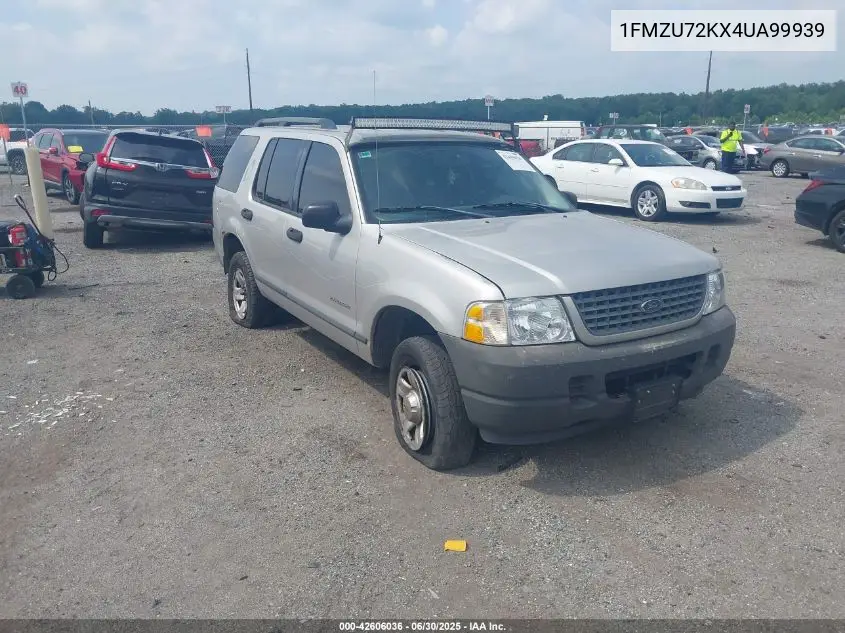 2004 Ford Explorer Xls VIN: 1FMZU72KX4UA99939 Lot: 42606036