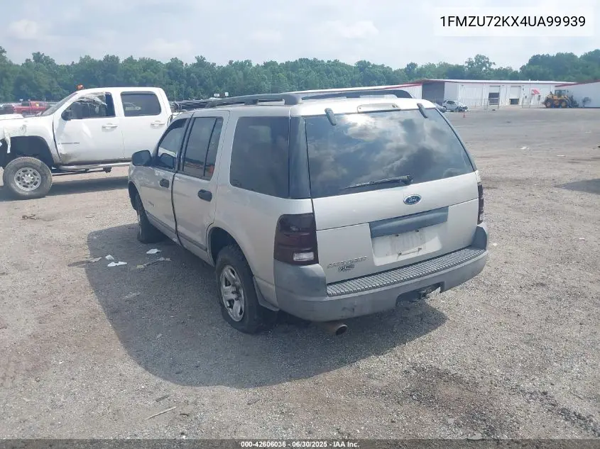 2004 Ford Explorer Xls VIN: 1FMZU72KX4UA99939 Lot: 42606036