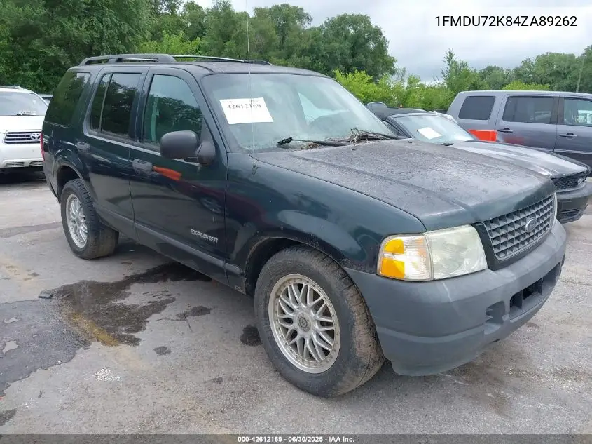 2004 Ford Explorer Xls VIN: 1FMDU72K84ZA89262 Lot: 42612169