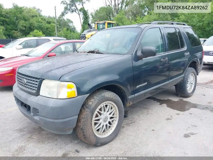 2004 Ford Explorer Xls VIN: 1FMDU72K84ZA89262 Lot: 42612169