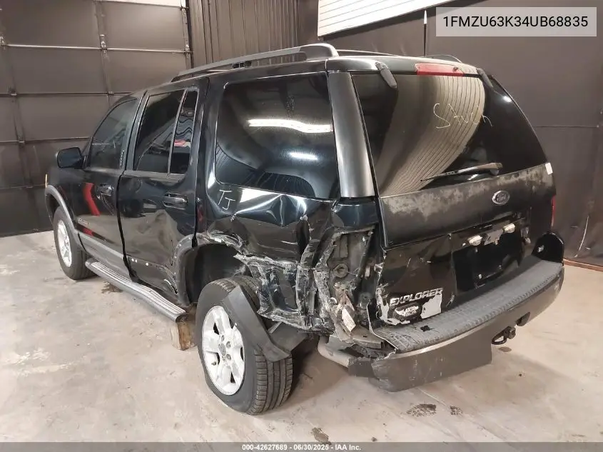 2004 Ford Explorer Xlt VIN: 1FMZU63K34UB68835 Lot: 42627689