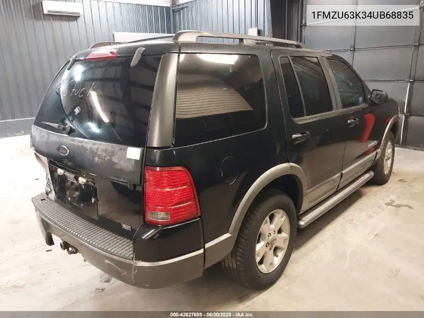 2004 Ford Explorer Xlt VIN: 1FMZU63K34UB68835 Lot: 42627689