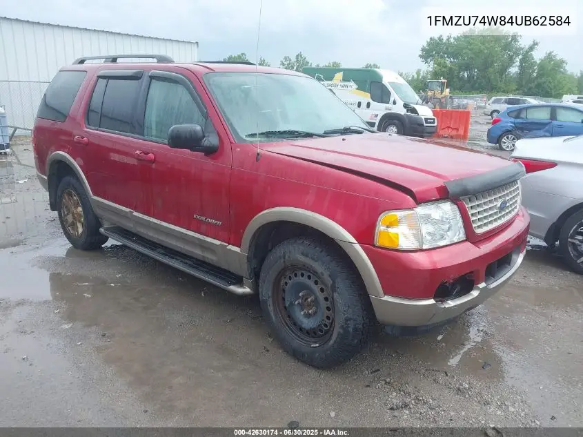 2004 Ford Explorer Eddie Bauer VIN: 1FMZU74W84UB62584 Lot: 42630174
