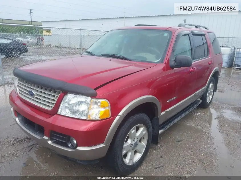 2004 Ford Explorer Eddie Bauer VIN: 1FMZU74W84UB62584 Lot: 42630174