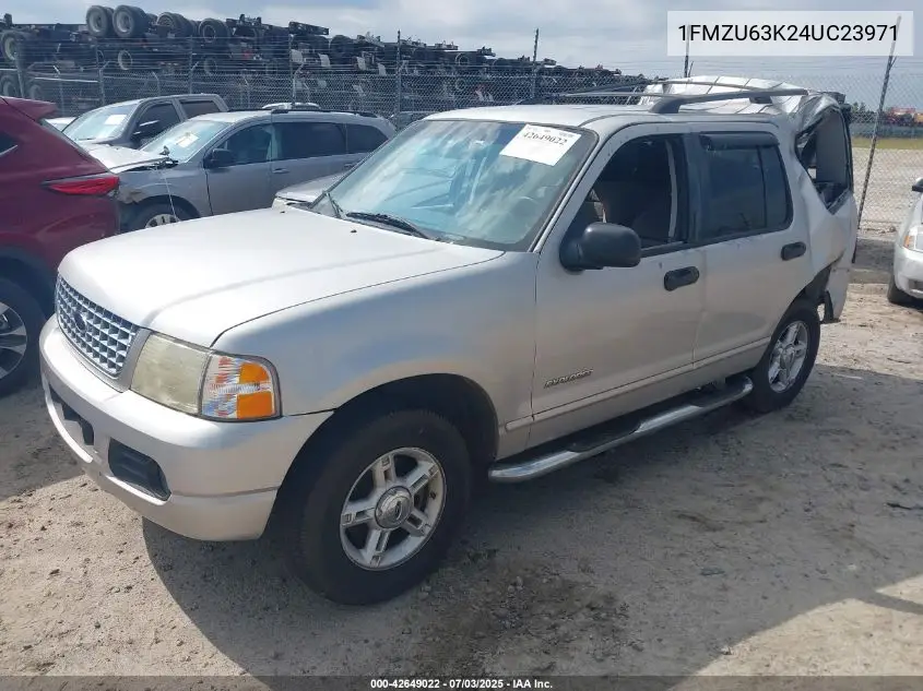 2004 Ford Explorer Xlt VIN: 1FMZU63K24UC23971 Lot: 42649022