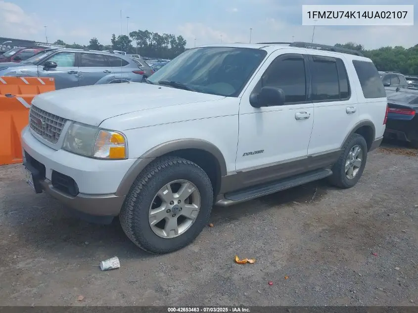 2004 Ford Explorer Eddie Bauer VIN: 1FMZU74K14UA02107 Lot: 42653463