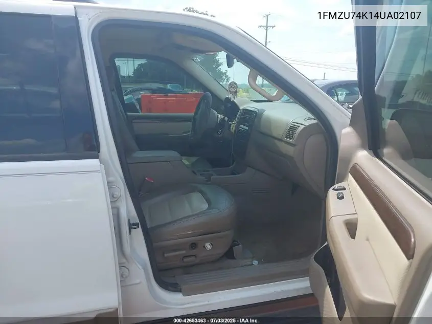 2004 Ford Explorer Eddie Bauer VIN: 1FMZU74K14UA02107 Lot: 42653463