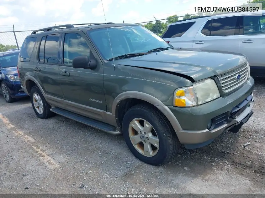 2004 Ford Explorer Eddie Bauer VIN: 1FMZU74W64UB84597 Lot: 42656698