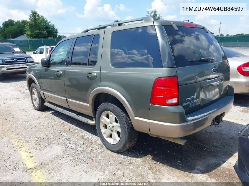 2004 Ford Explorer Eddie Bauer VIN: 1FMZU74W64UB84597 Lot: 42656698