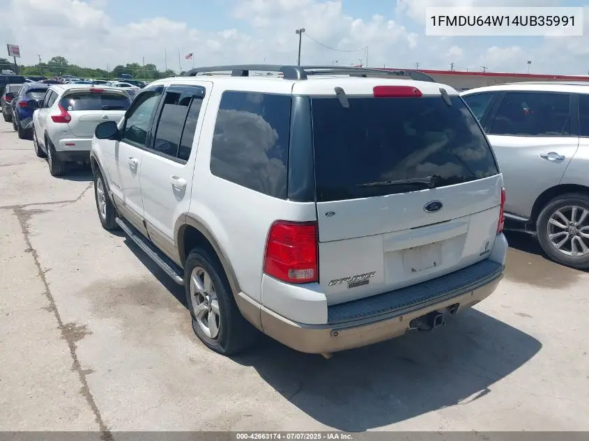 2004 Ford Explorer Eddie Bauer VIN: 1FMDU64W14UB35991 Lot: 42663174