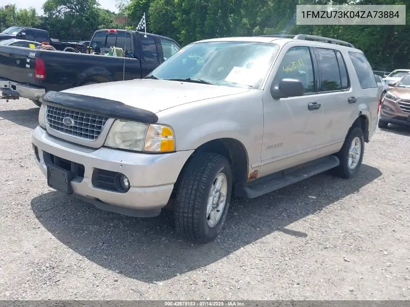 2004 Ford Explorer Nbx/Xlt VIN: 1FMZU73K04ZA73884 Lot: 42675183