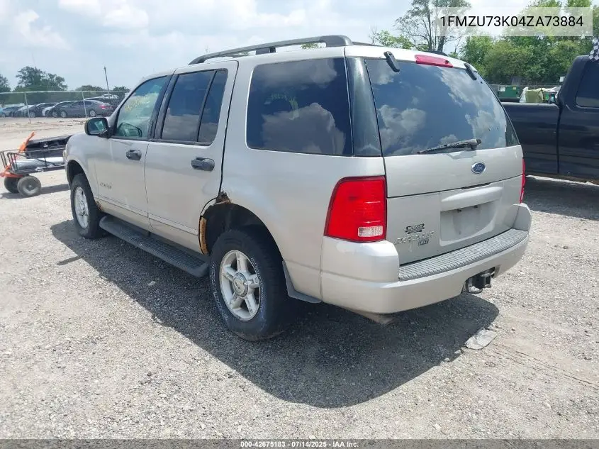 2004 Ford Explorer Nbx/Xlt VIN: 1FMZU73K04ZA73884 Lot: 42675183