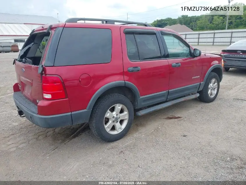 2004 Ford Explorer Nbx/Xlt VIN: 1FMZU73K64ZA51128 Lot: 42682184