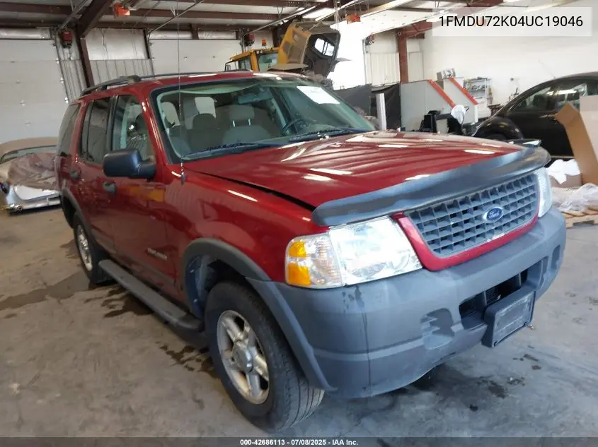 2004 Ford Explorer Xls VIN: 1FMDU72K04UC19046 Lot: 42686113