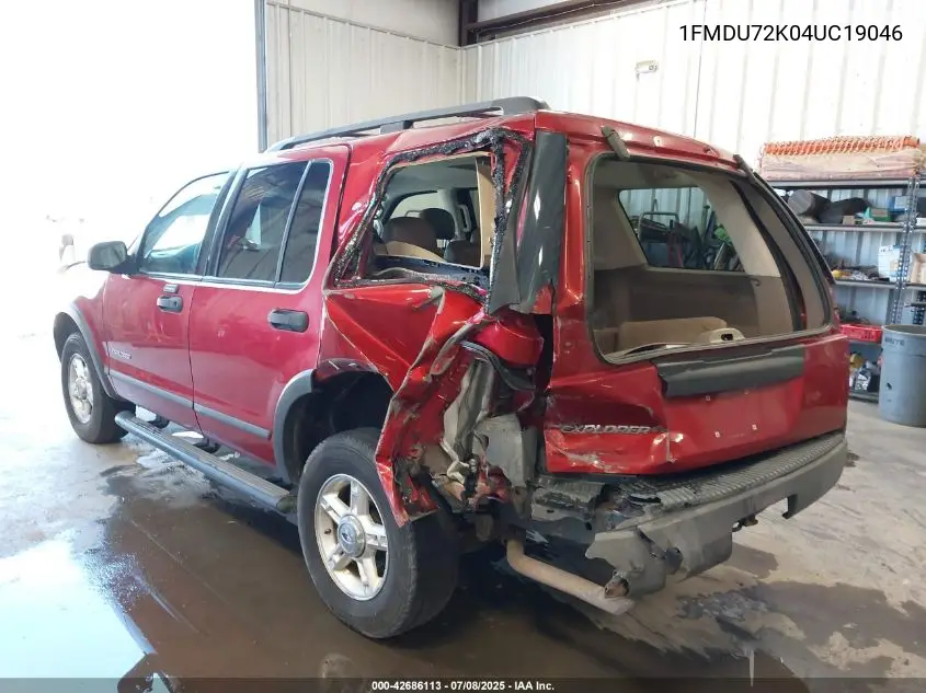2004 Ford Explorer Xls VIN: 1FMDU72K04UC19046 Lot: 42686113