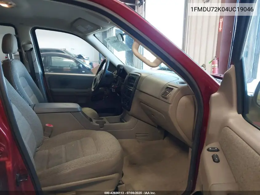 2004 Ford Explorer Xls VIN: 1FMDU72K04UC19046 Lot: 42686113