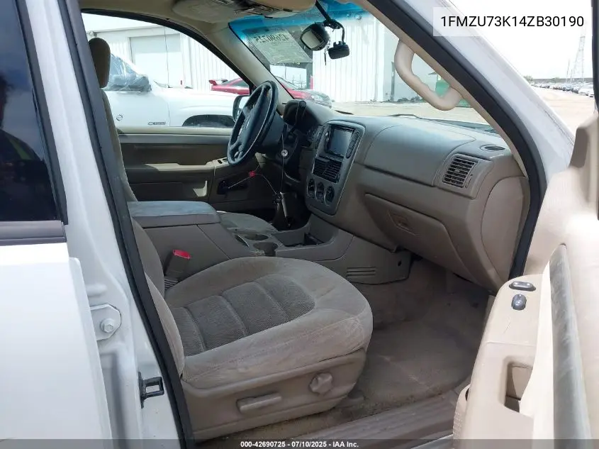 2004 Ford Explorer Nbx/Xlt VIN: 1FMZU73K14ZB30190 Lot: 42690725