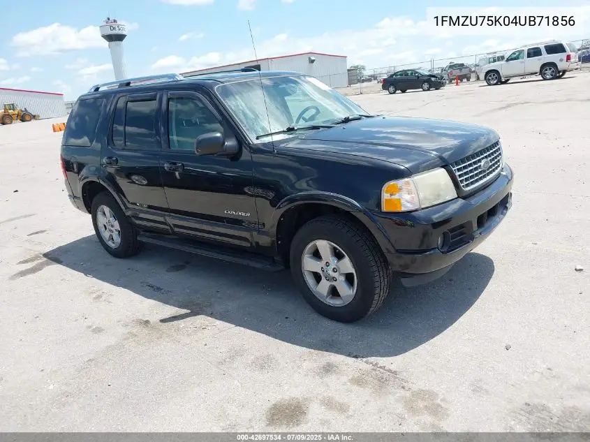2004 Ford Explorer Limited VIN: 1FMZU75K04UB71856 Lot: 42697534