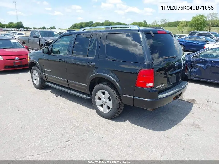 2004 Ford Explorer Limited VIN: 1FMZU75K04UB71856 Lot: 42697534