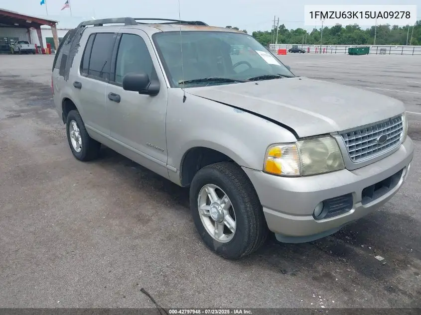 2005 Ford Explorer Xlt/Xlt Sport VIN: 1FMZU63K15UA09278 Lot: 42797948