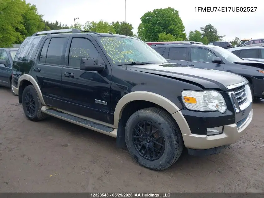 2007 Ford Explorer VIN: 1FMEU74E17UB02527 Lot: 12323543