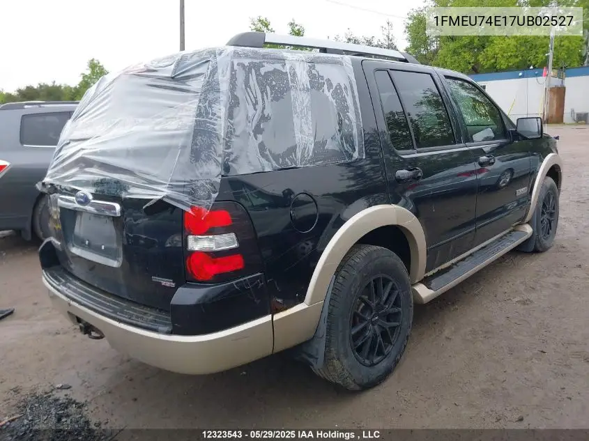 2007 Ford Explorer VIN: 1FMEU74E17UB02527 Lot: 12323543