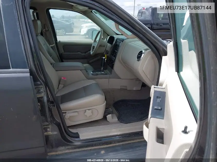 2007 Ford Explorer Xlt VIN: 1FMEU73E17UB87144 Lot: 42145928
