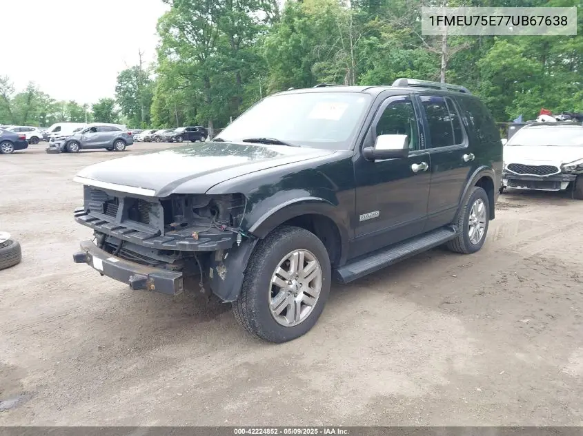 2007 Ford Explorer Limited VIN: 1FMEU75E77UB67638 Lot: 42224852