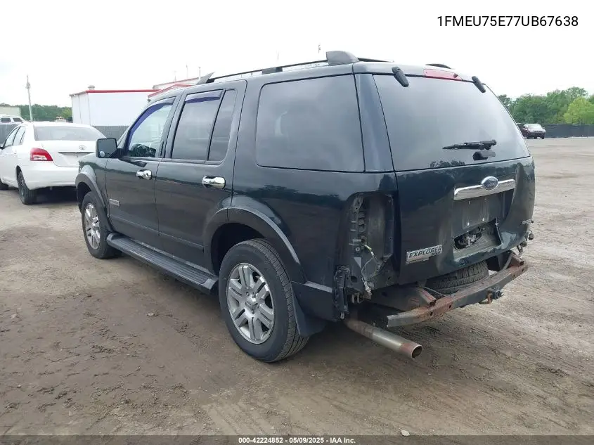2007 Ford Explorer Limited VIN: 1FMEU75E77UB67638 Lot: 42224852